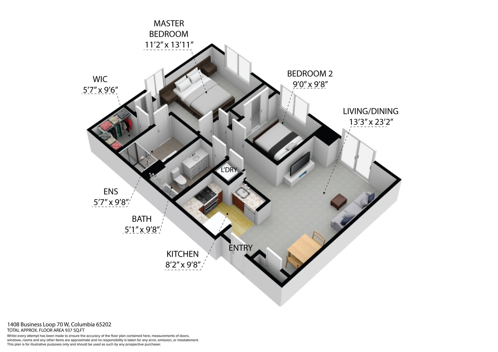 2d floor plan of the terrace apartment for blue skies