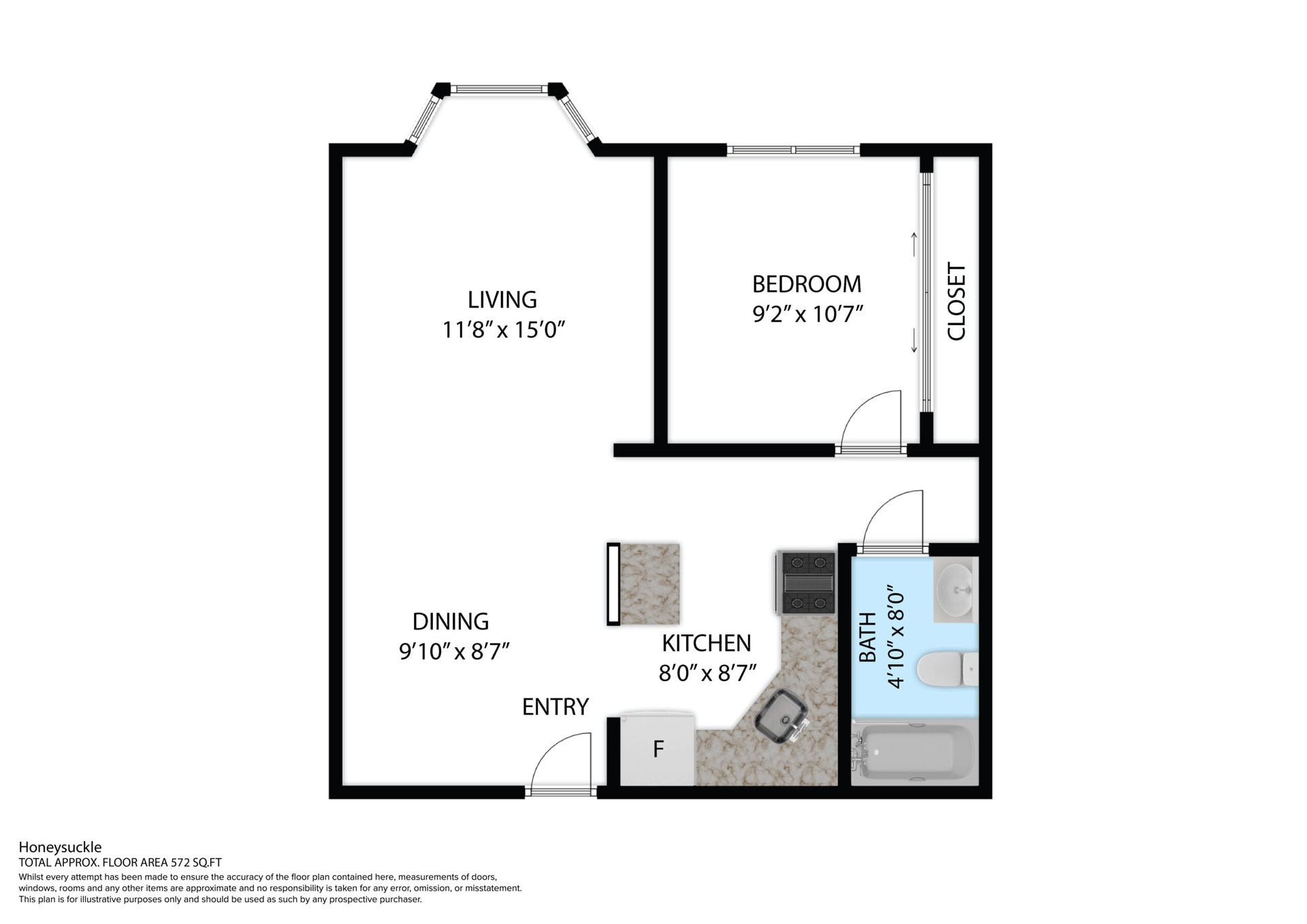 2d floor plan of the terrace apartment for honeysuckle